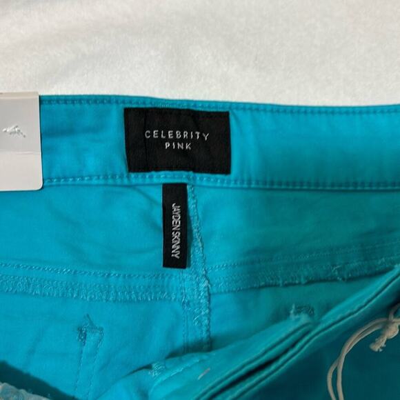 Celebrity Pink Jayden Skinny Pant Junior’s Size 11 Blue New - Picture 3 of 8
